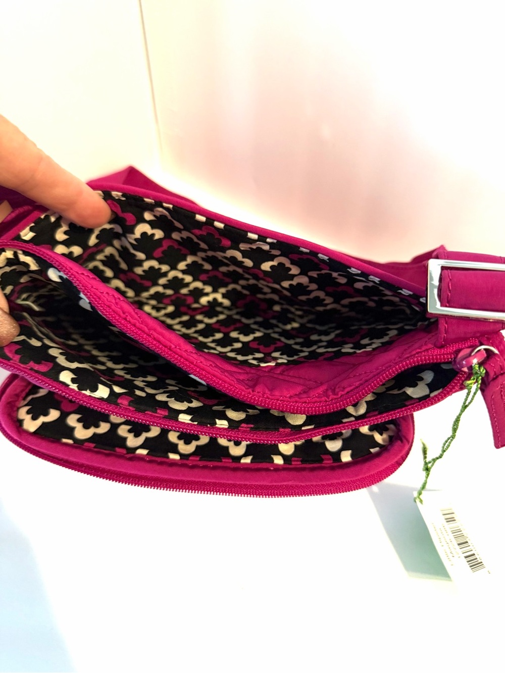 Vera Bradley Magenta Quilted Crossbody Bag - Picture 5 of 7